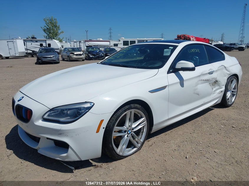 2016 BMW 6er, Front, IAAI, VIN WBA6H7C57GGA05068 — photo 2