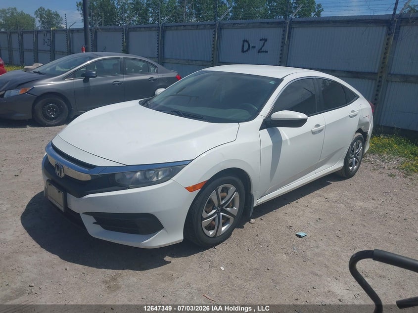 Vin: 2hgfc2f54gh015205, lot: 3048787, honda civic lx 20162