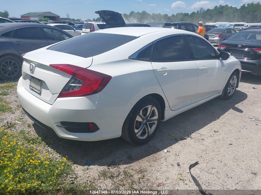 Vin: 2hgfc2f54gh015205, lot: 3048787, honda civic lx 20164
