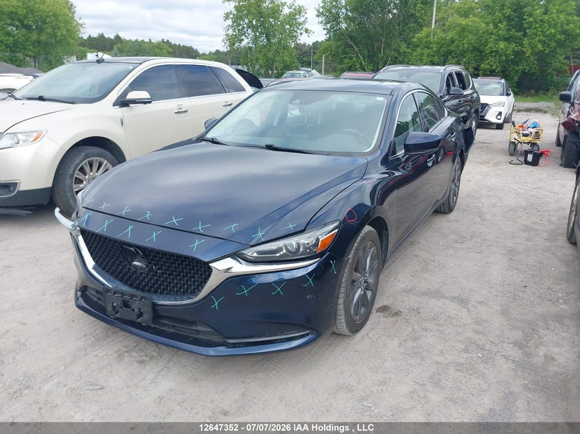 2021 Mazda 6, Rear, IAAI, VIN JM1GL1VM6M1612307 — photo 2