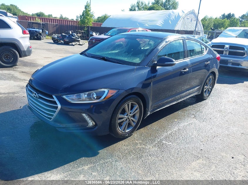 2017 Hyundai Elantra Gl, Right Side, IAAI, VIN KMHD84LF6HU187942 — photo 2