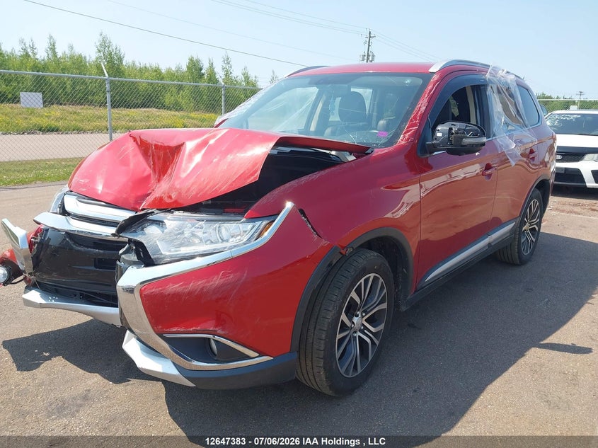 2018 Mitsubishi Outlander, Удар спереду, IAAI, VIN JA4AZ2A33JZ602333 — фото 2