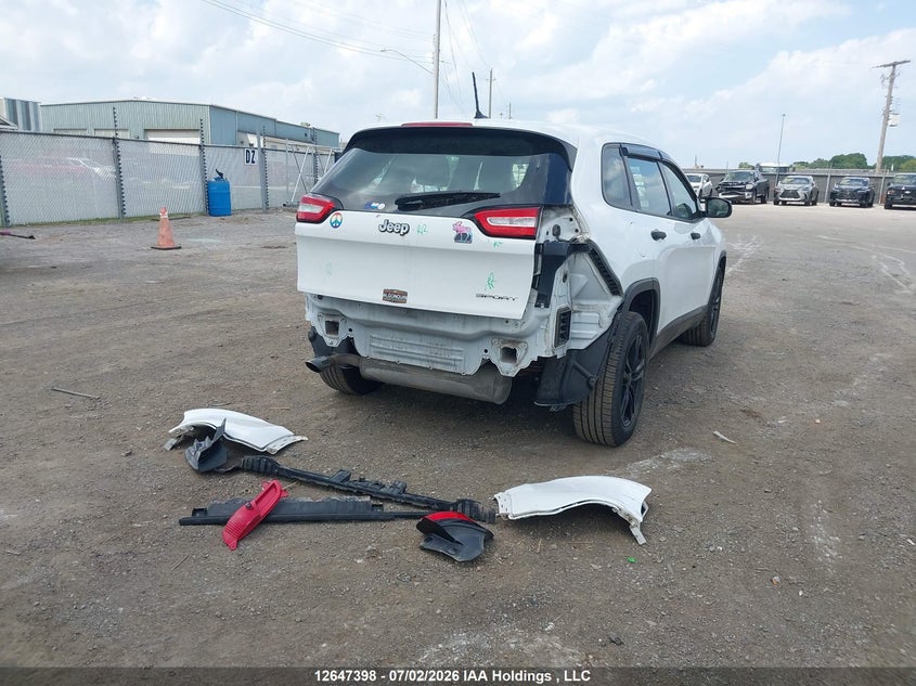 Vin: 1c4pjlab4fw742050, lot: 3048864, jeep cherokee sport 20154