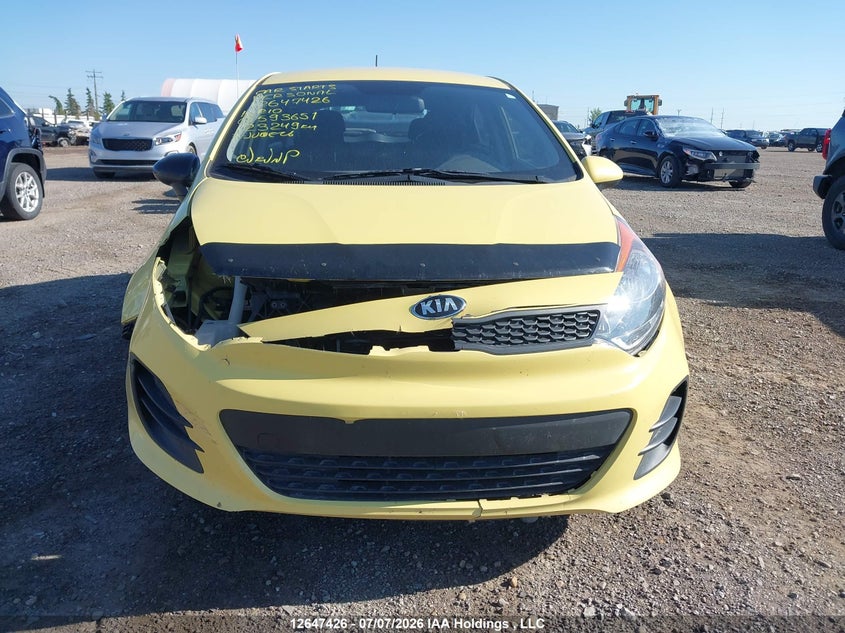 2016 Kia Rio Lx VIN: KNADM5A30G6593651 Lot: 12647426