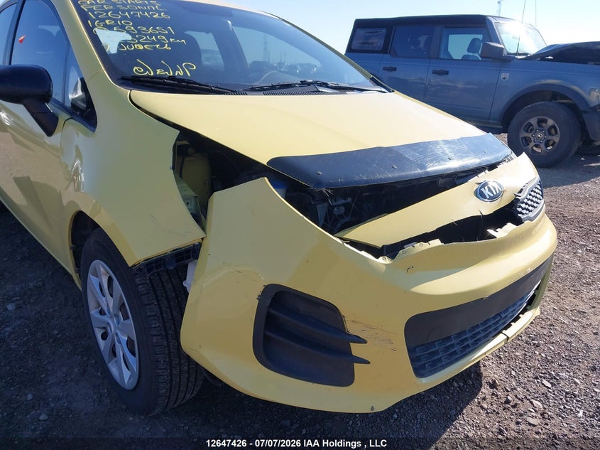 2016 Kia Rio Lx VIN: KNADM5A30G6593651 Lot: 12647426