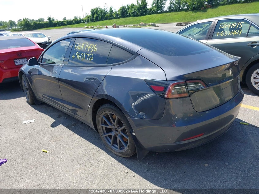 Vin: 5yj3e1ea2mf963172, lot: 3048902, tesla model 3 standard range/standard range plus 20213