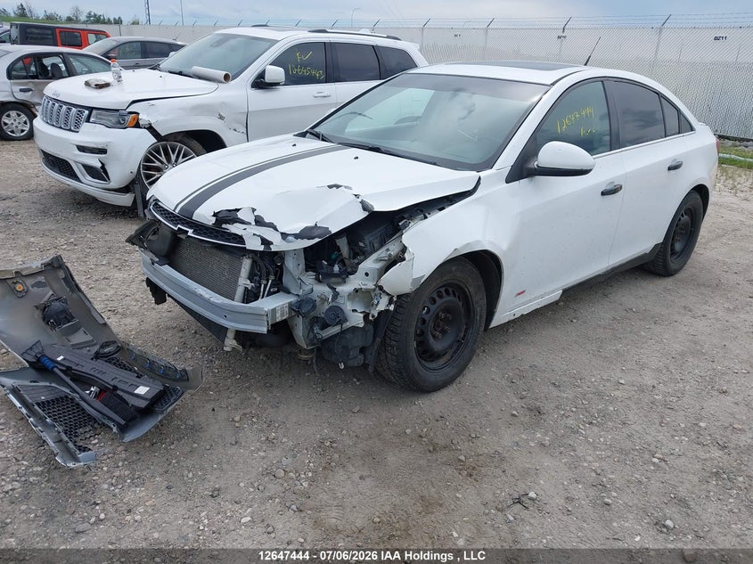 2013 Chevrolet Cruze Lt Turbo, Front, IAAI, VIN 1G1PE5SB0D7213399 — photo 2