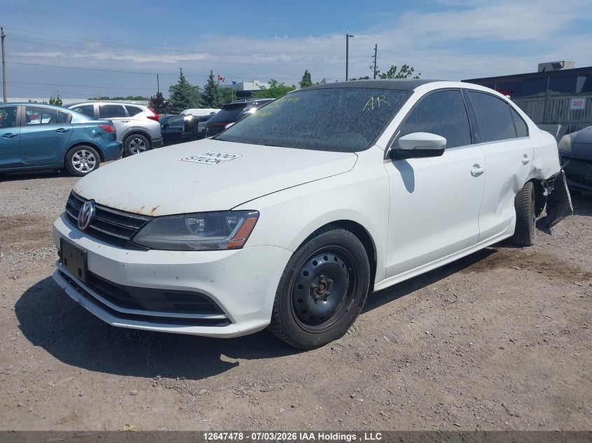 2017 Volkswagen Jetta, Left Rear, IAAI, VIN 3VWDB7AJ2HM364809 — photo 2