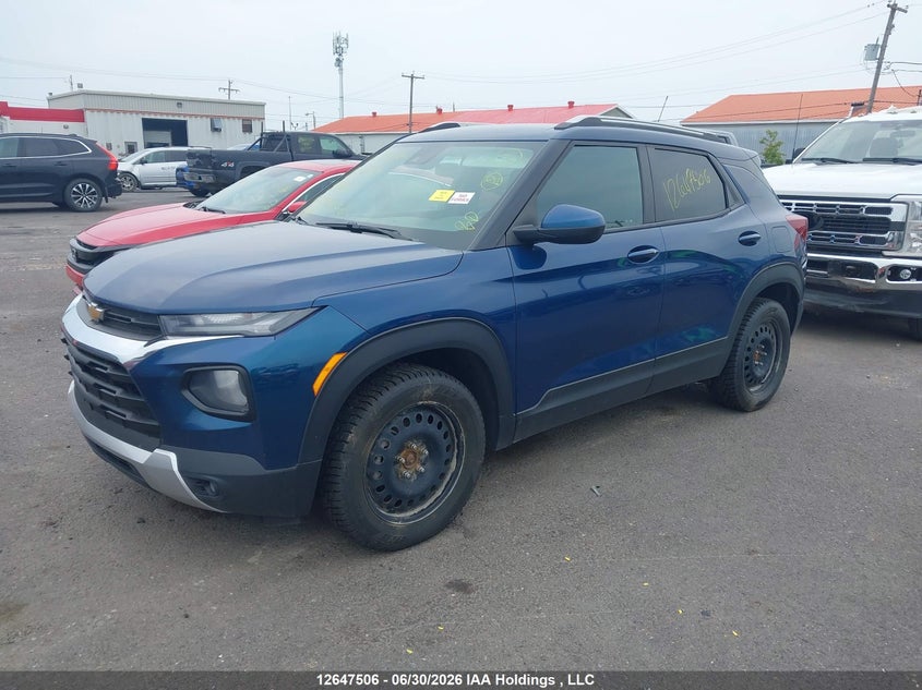Vin: kl79mrsl0mb131668, lot: 3048975, chevrolet trailblazer lt 20212