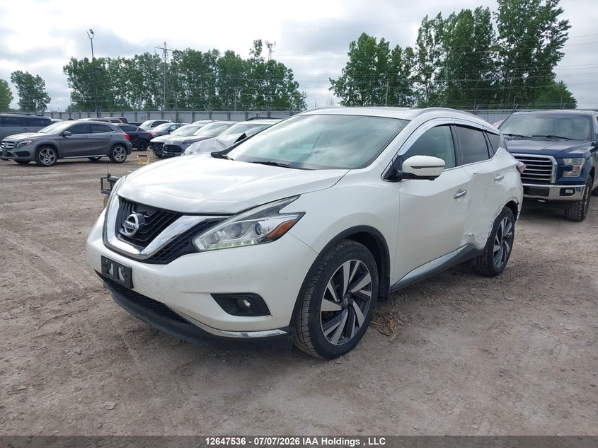 2017 Nissan Murano S/Sl/Sv/Platinum, Left Side, IAAI, VIN 5N1AZ2MH8HN111086 — photo 2