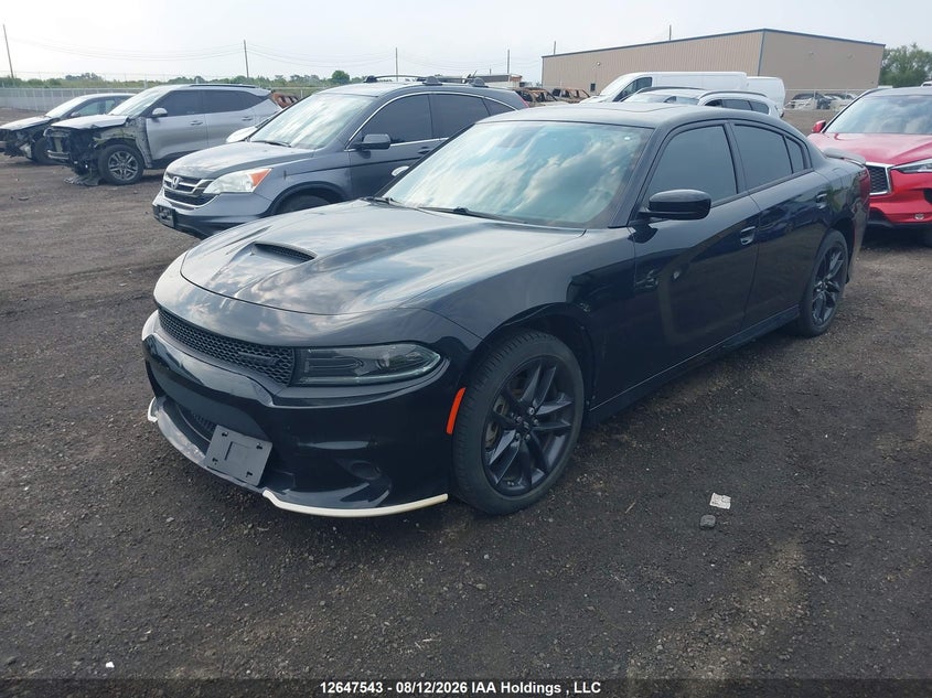 2022 Dodge Charger, Front, IAAI, VIN 2C3CDXMG1NH221714 — photo 2