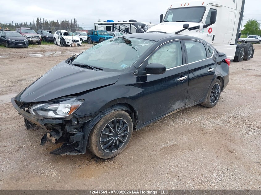 2017 Nissan Sentra, Удар спереду, IAAI, VIN 3N1AB7AP9HY317850 — фото 2
