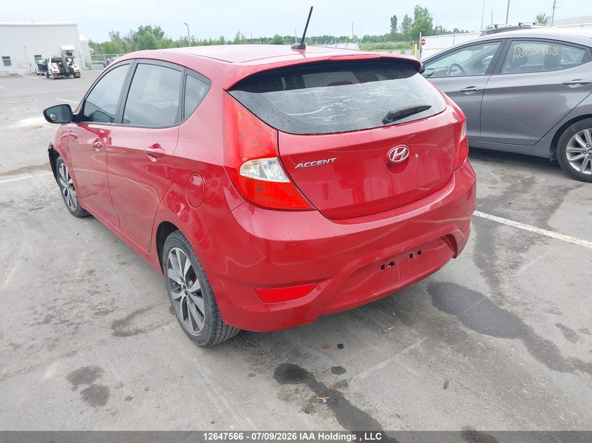 Vin: kmhct5ae1fu203178, lot: 3049038, hyundai accent gs 20153