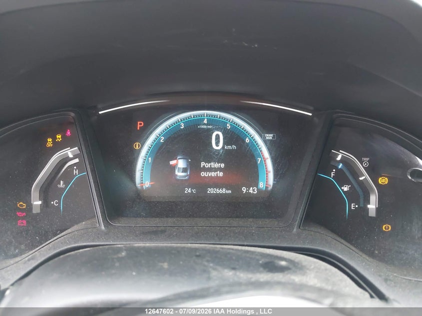2016 HONDA CIVIC SEDAN 2.0L I-4 DOHC, VVT, 158HP