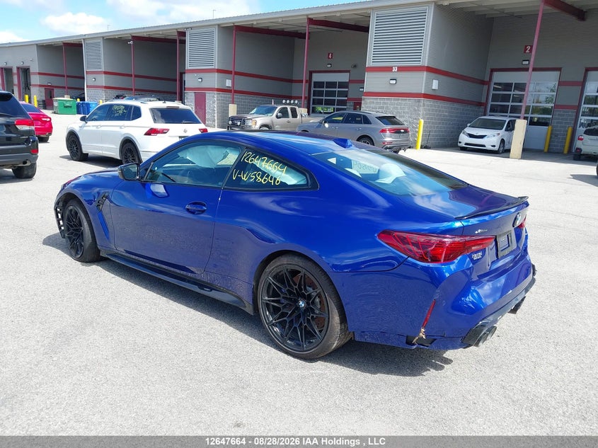 Vin: wbs33hk0xtcw58646, lot: 3049138, bmw m4 competition m xdrive 20263