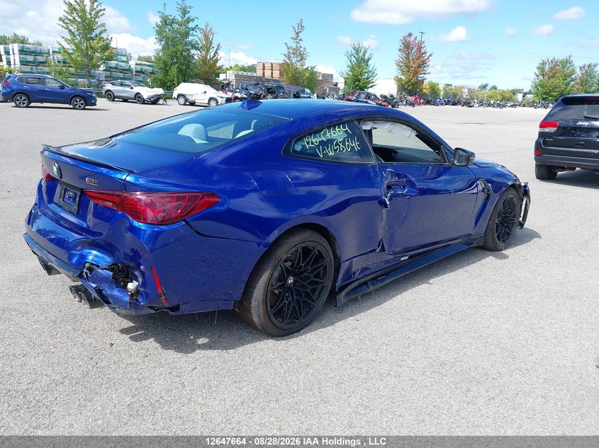 Vin: wbs33hk0xtcw58646, lot: 3049138, bmw m4 competition m xdrive 20264
