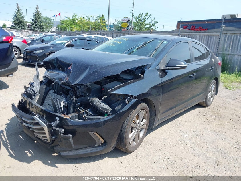 Vin: kmhd84lf6ju657540, lot: 3049178, hyundai elantra 20182