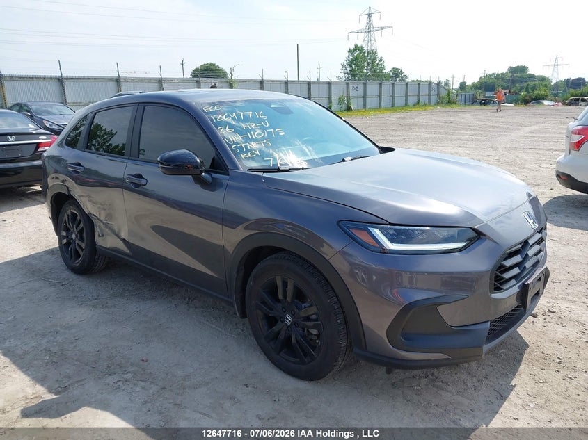 2026 Honda Hr-V Sport VIN: 3CZRZ2H57TM110175 Lot: 12647716
