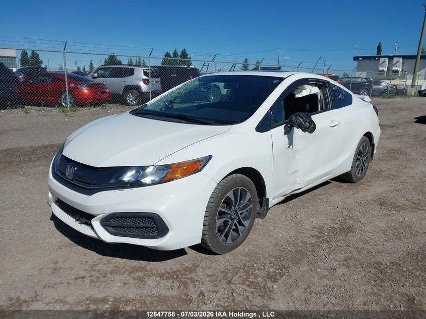 2015 Honda Civic, Левый бок, IAAI, VIN 2HGFG3A55FH001040 — фото 2