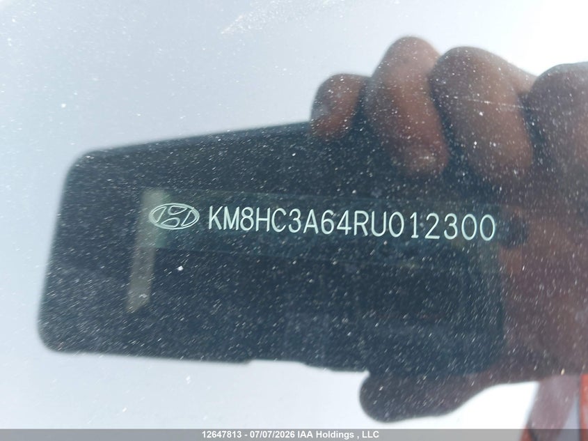 2024 Hyundai Kona Sel VIN: KM8HC3A64RU012300 Lot: 12647813