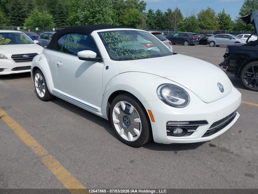 Vin: 3vw5daat1km505549, lot: 3049339, volkswagen beetle wolfsburg edition 2019 img_1