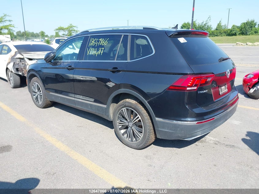 Vin: 3vv4b7ax1jm191427, lot: 3049340, volkswagen tiguan highline 20183