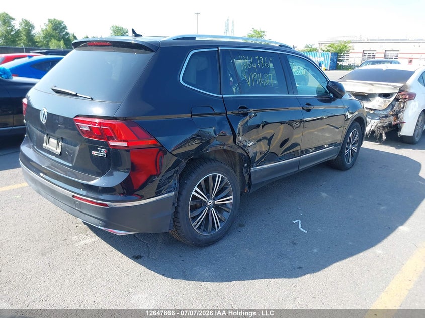 Vin: 3vv4b7ax1jm191427, lot: 3049340, volkswagen tiguan highline 20184