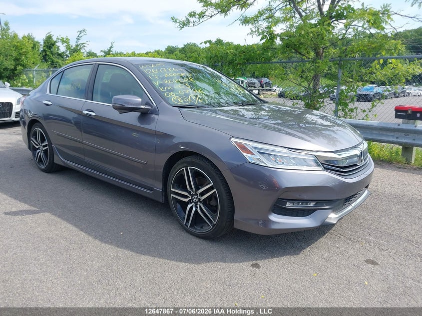 2017 Honda Accord Touring V6, Затопление, IAAI, VIN 1HGCR3F97HA802028