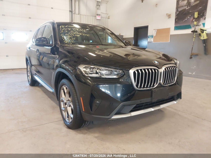 2023 BMW X3 xDrive30I VIN: 5UX53DP07P9R69938 Lot: 12647934