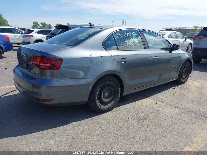 Vin: 3vw267aj5gm398687, lot: 3049411, volkswagen jetta 1.4 tsi trendline/1.4 tsi trendline+ 20164
