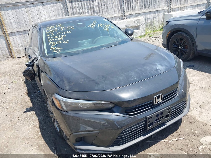 Vin: 2hgfe2f21ph106139, lot: 3049658, honda civic 2023 img_1