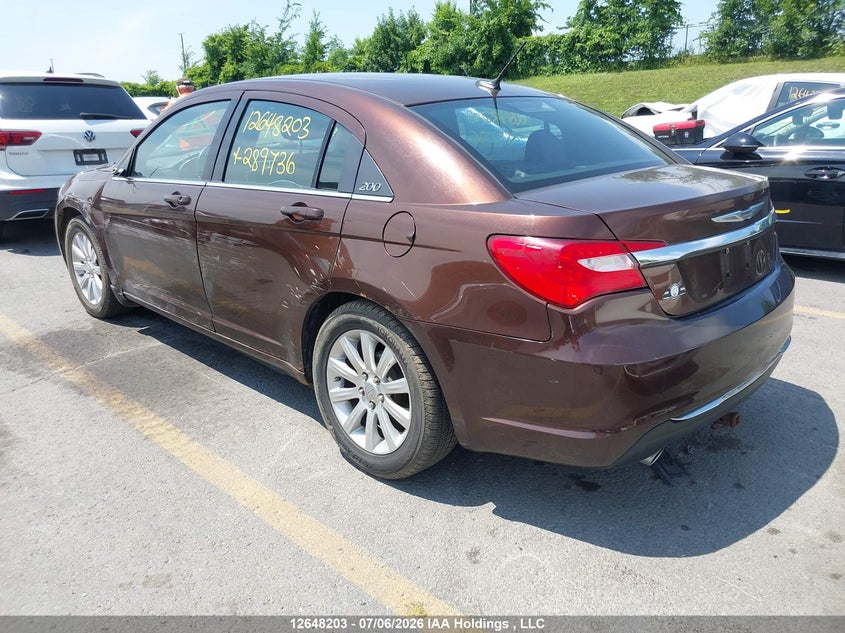 Vin: 1c3ccbbg3cn289736, lot: 3049706, chrysler 200 touring 20123