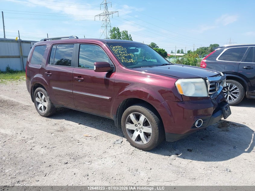 Vin: 5fnyf4h91cb506048, lot: 3049726, honda pilot touring 2012 img_1