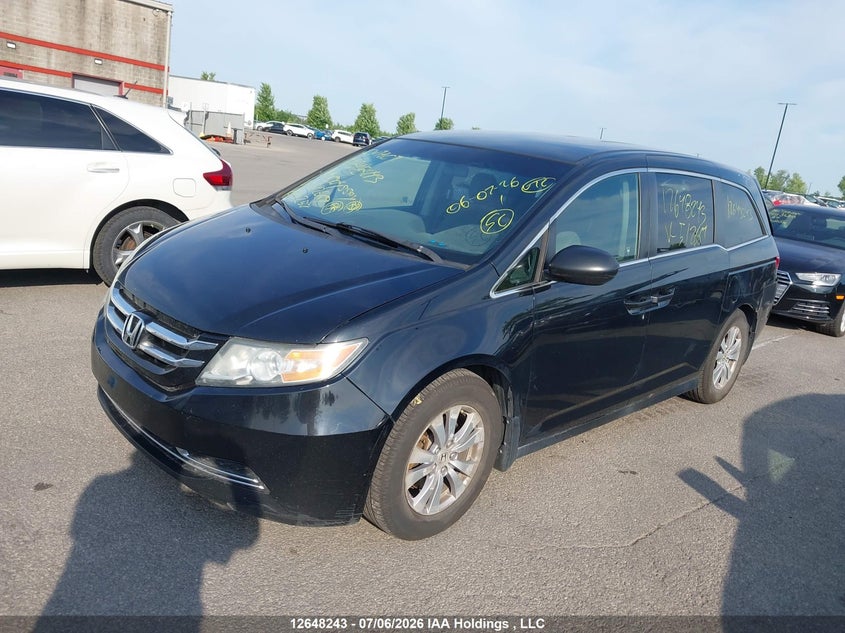 2014 Honda Odyssey, Rear, IAAI, VIN 5FNRL5H36EB512669 — photo 2