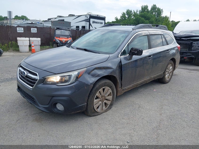 Vin: 4s4bsdgc6j3335222, lot: 3049758, subaru outback 2.5i premium 20182