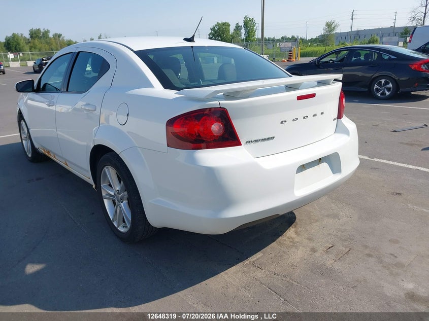 Vin: 1c3cdzcbxdn502305, lot: 3049827, dodge avenger 20133