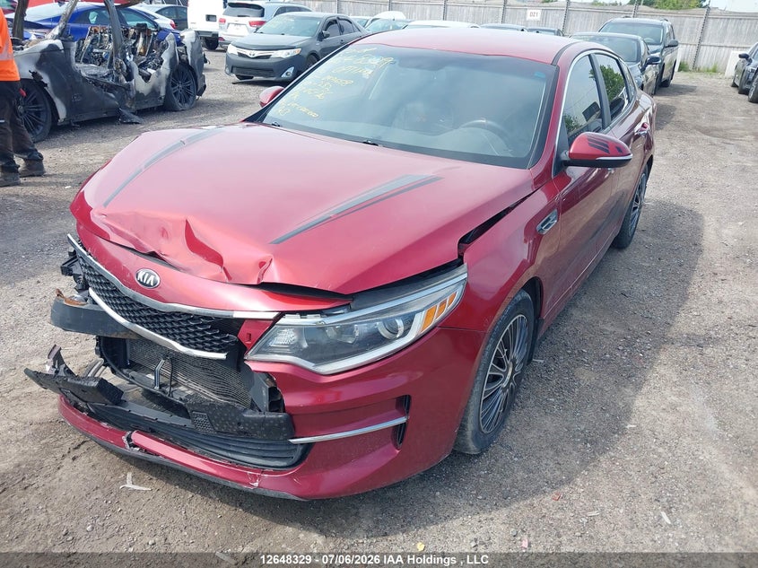 2016 Kia Optima Lx, Front, IAAI, VIN 5XXGT4L37GG049658 — photo 2
