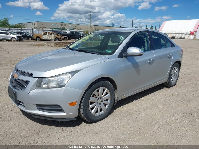 2011 Chevrolet Cruze Ls, Right Rear, IAAI, VIN 1G1PA5SHXB7221278 — photo 2