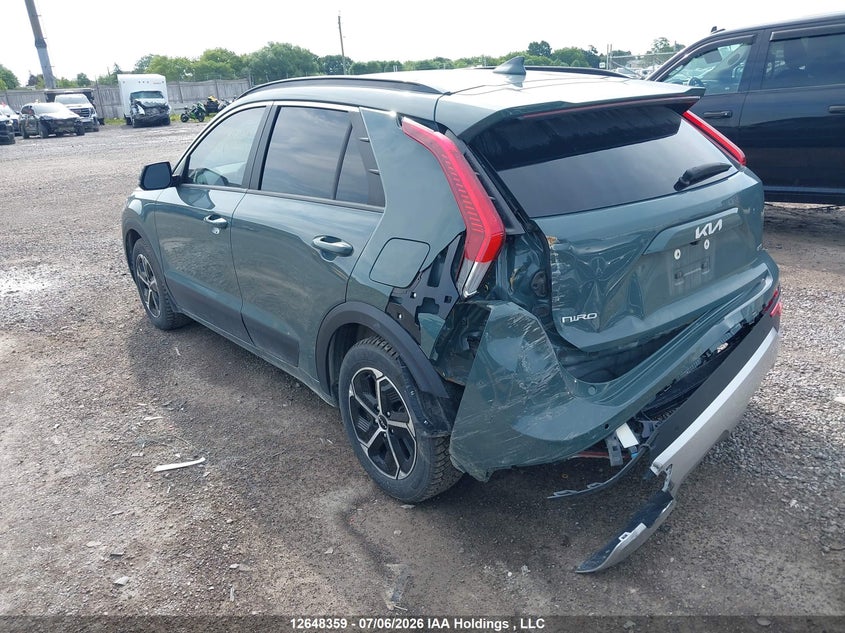 Vin: kndcr3le2r5188354, lot: 3049868, kia niro ex 20243