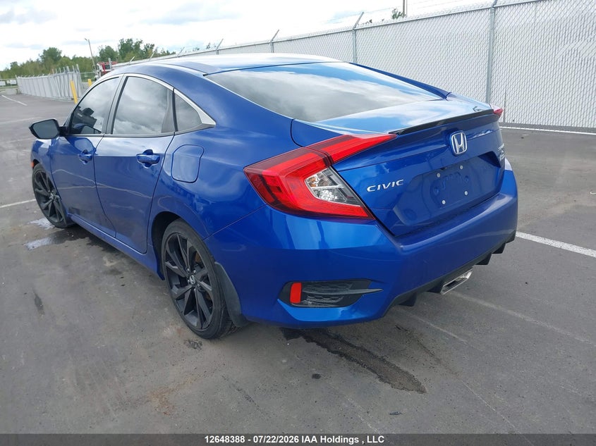 Vin: 2hgfc2f83mh008736, lot: 3049897, honda civic 20213