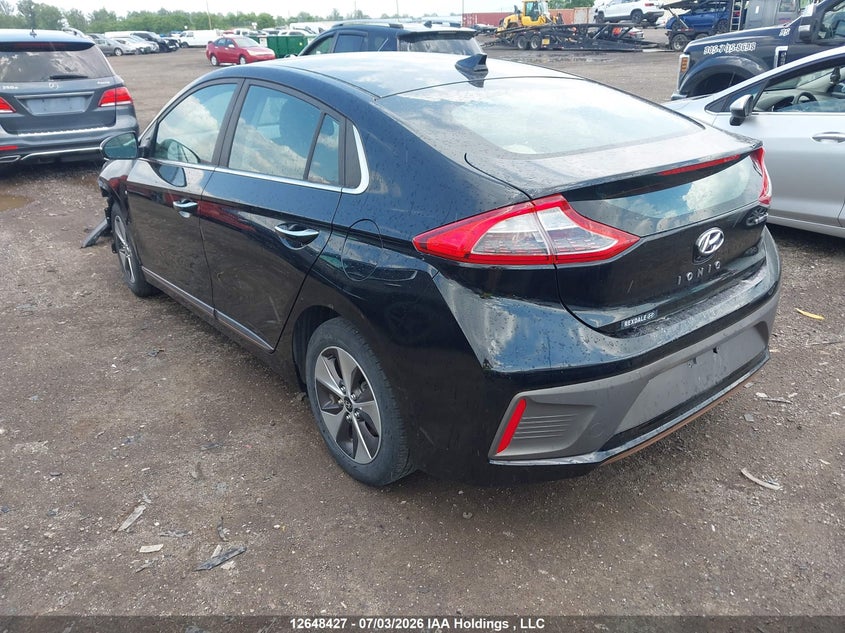 Vin: kmhc05lh9hu011476, lot: 3049937, hyundai ioniq ev limited 20173
