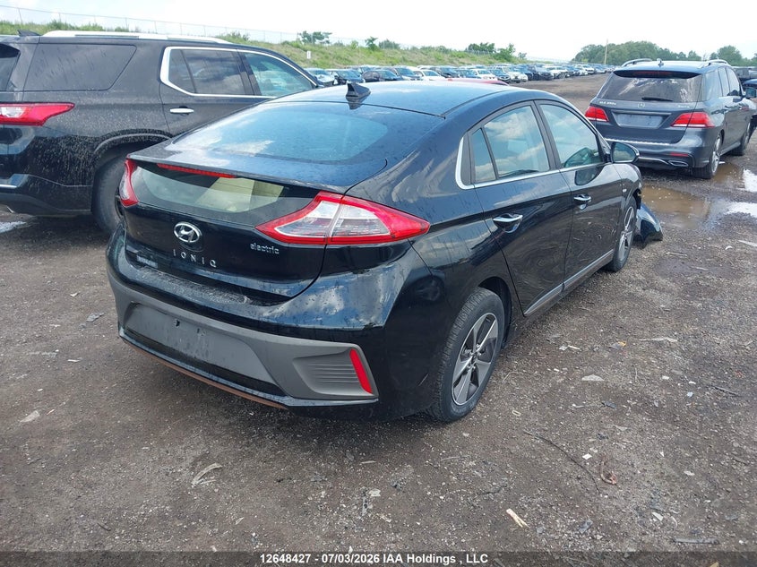 Vin: kmhc05lh9hu011476, lot: 3049937, hyundai ioniq ev limited 20174