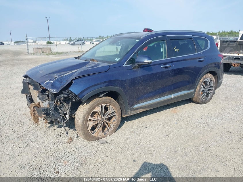 2019 Hyundai Santa Fe, Удар спереду, IAAI, VIN 5NMS5CAA6KH121542 — фото 2