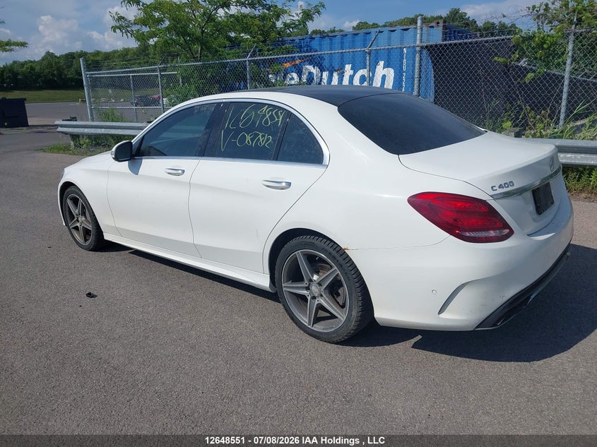 Vin: 55swf6gb5fu087812, lot: 3050066, mercedes-benz c 400 4matic 20153