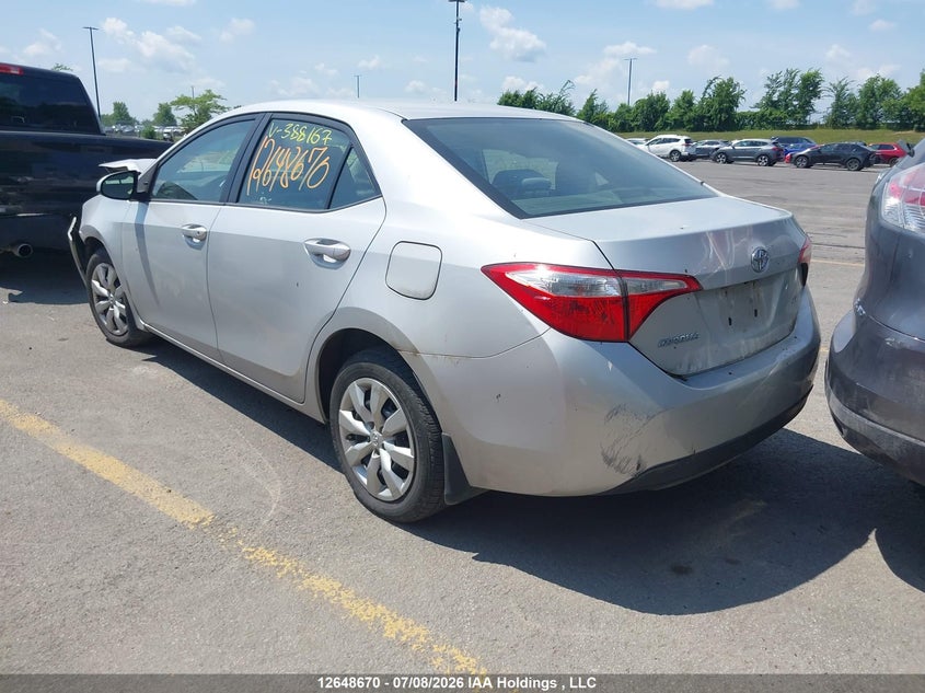 Vin: 2t1burhe0fc388167, lot: 3050199, toyota corolla le 20153