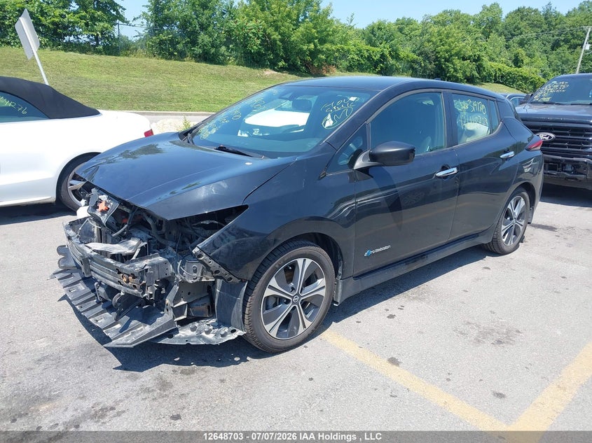 2019 Nissan Leaf, Front, IAAI, VIN 1N4AZ1CP4KC314170 — photo 2