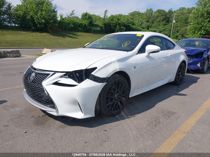 2018 Lexus RC, Front, IAAI, VIN JTHS85BC2J5003992 — photo 2