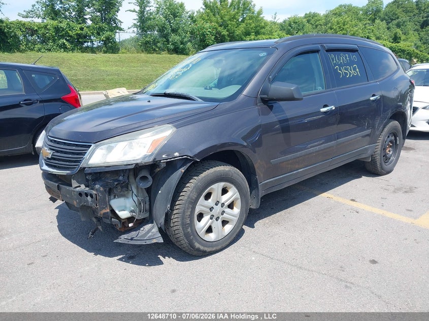 2016 Chevrolet Traverse, Front, IAAI, VIN 1GNKRFED5GJ315367 — photo 2