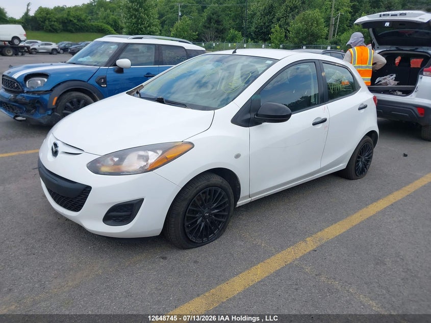 Vin: jm1de1hy0b0119902, lot: 3050275, mazda mazda2 20112