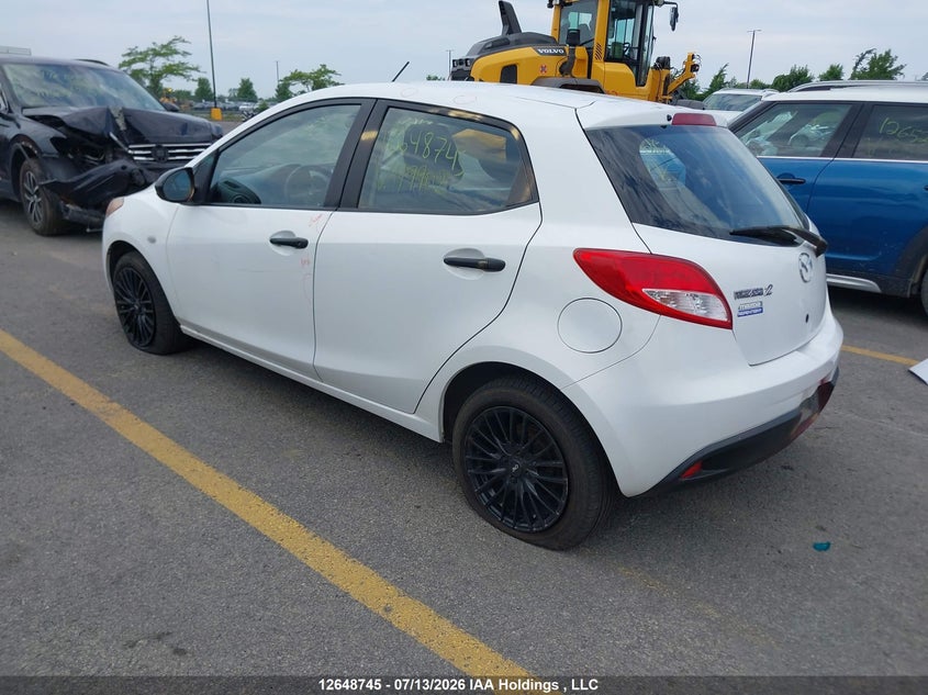 Vin: jm1de1hy0b0119902, lot: 3050275, mazda mazda2 20113